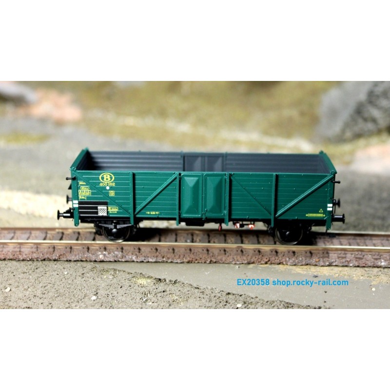 EX20358 SNCB open freight car  type “Klagenfurt”,  green - era 3