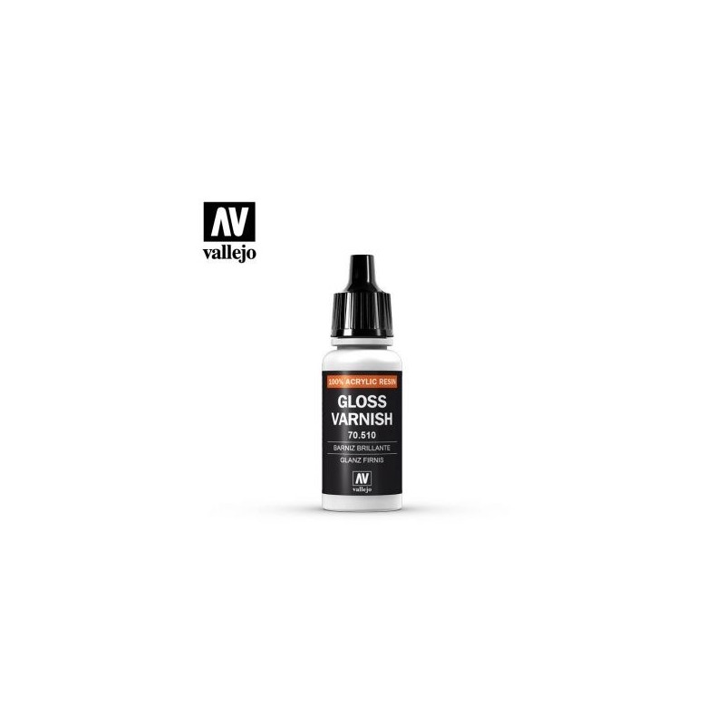 VAL70510 Vallejo Gloss varnish   17ml
