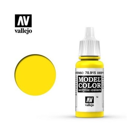 VAL70915 Vallejo Deep Yellow   17ml