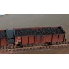 EX23981KA+B Set with 2 SNCB open freight cars,  UIC II 2289035 EUROP and B 2289007 EUROP with real coal load