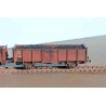 EX23981KA+B Set with 2 SNCB open freight cars,  UIC II 2289035 EUROP and B 2289007 EUROP with real coal load