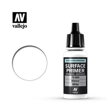 VAL70600 Vallejo White Surface Primer 17ml