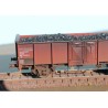 EX23982KA+B Set with 2 SNCB open freight cars, .E EUROP Nr.501 8 530-9 and .E EUROP Nr.501 8 518-4  + real coal load