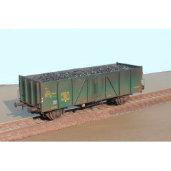 EX20307K SNCB open freight car  type “Villach”,  green - era 3 with real coal load