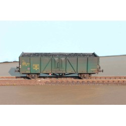 EX20307K SNCB open freight car  type “Villach”,  green - era 3 with real coal load
