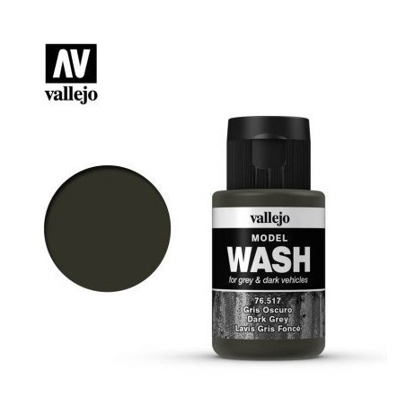 VAL76517 Vallejo Model wash dark grey  35ml