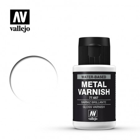 VAL77657 Vallejo Gloss metal varnish  32ml