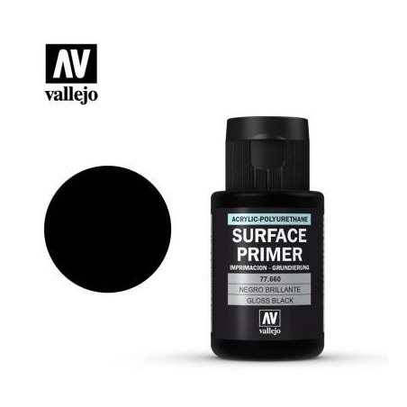 VAL77660 Vallejo Gloss black primer 32ml